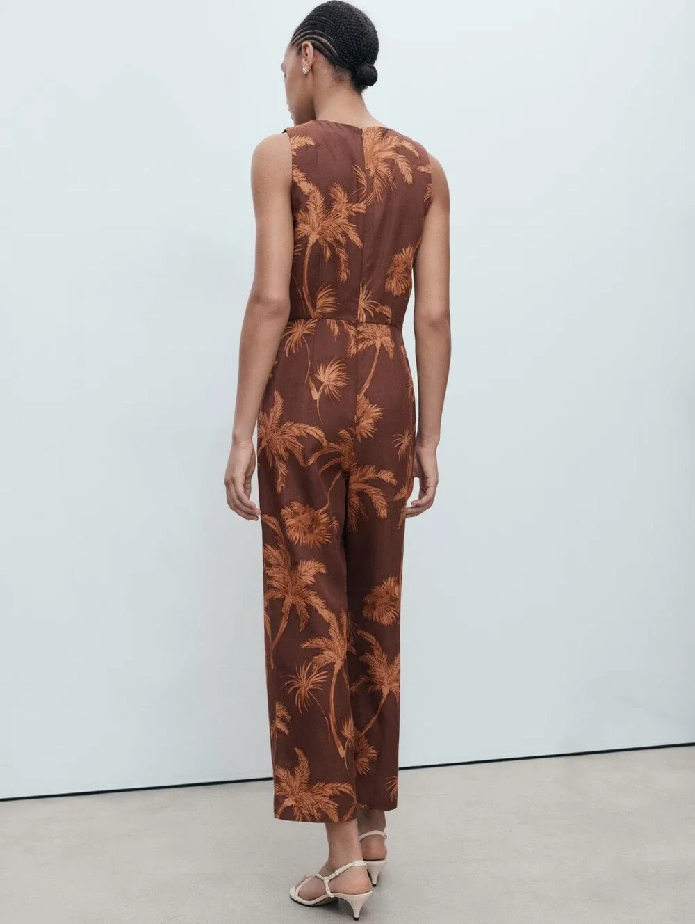 MANGO Cut-out Knot Jumpsuit